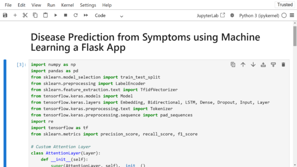 Disease Prediction from Symptoms using Machine Learning with Flask App Project - Image 4