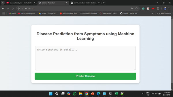 Disease Prediction from Symptoms using Machine Learning with Flask App Project - Image 9